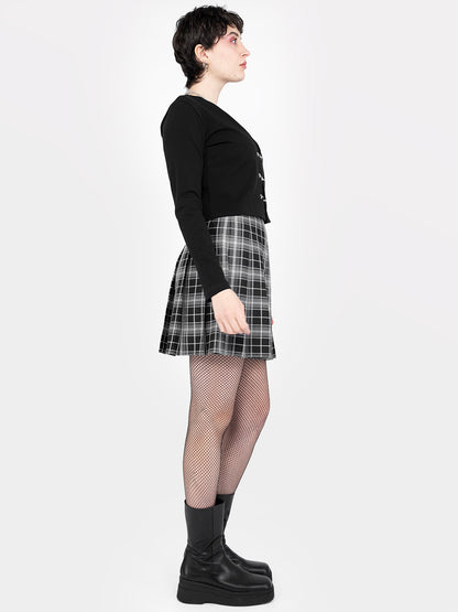 TALL Tennis skirt w ciemnoszarą kratkę