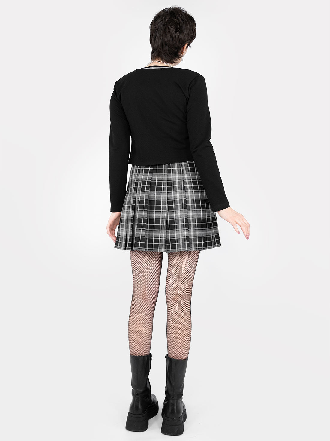 TALL Tennis skirt w ciemnoszarą kratkę